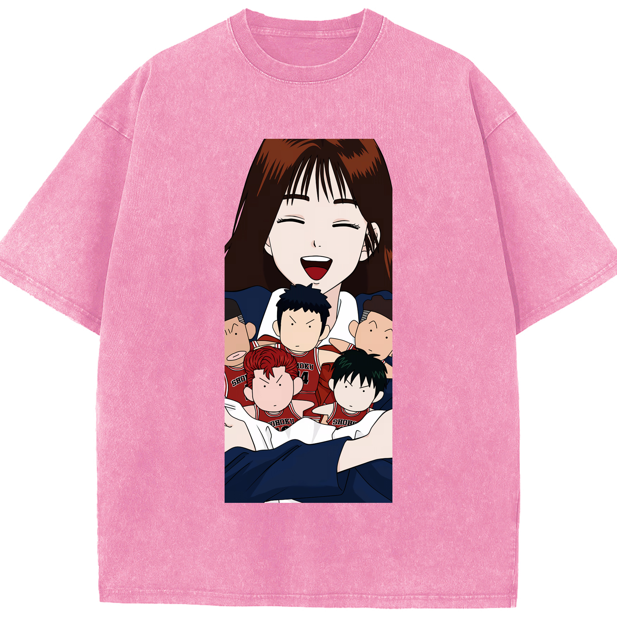 （画像用） SLAM DUNK／スラムダンク 綿100% ヴィンテージ風 半袖Tシャツ（フロントプリント）